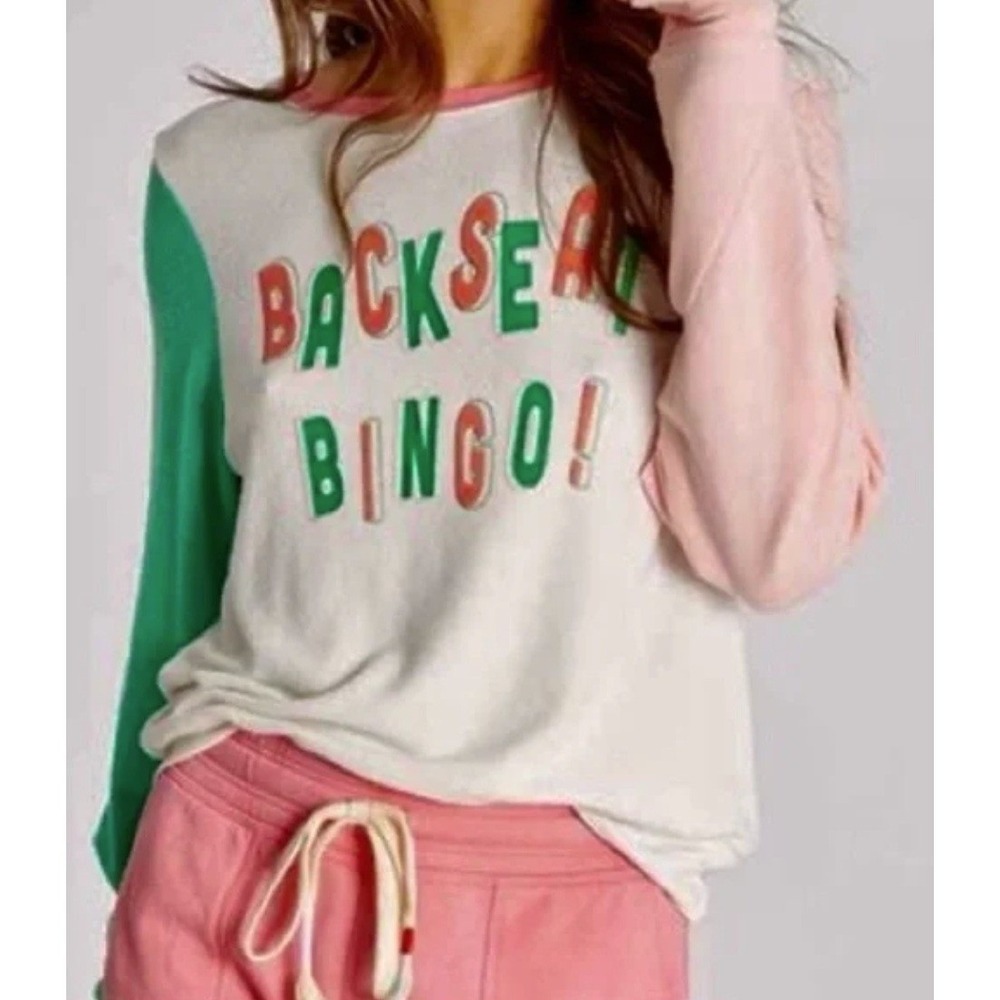 NEW WILDFOX Backseat Bingo Baggy Beach Jumper in‎ Vanilla Ivory XS